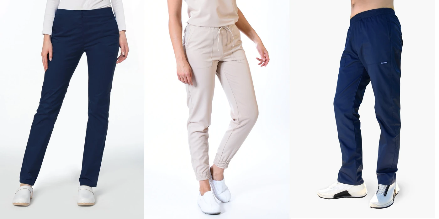 Spodnie medyczne – klasyczne czy joggery? Przegląd krojów
